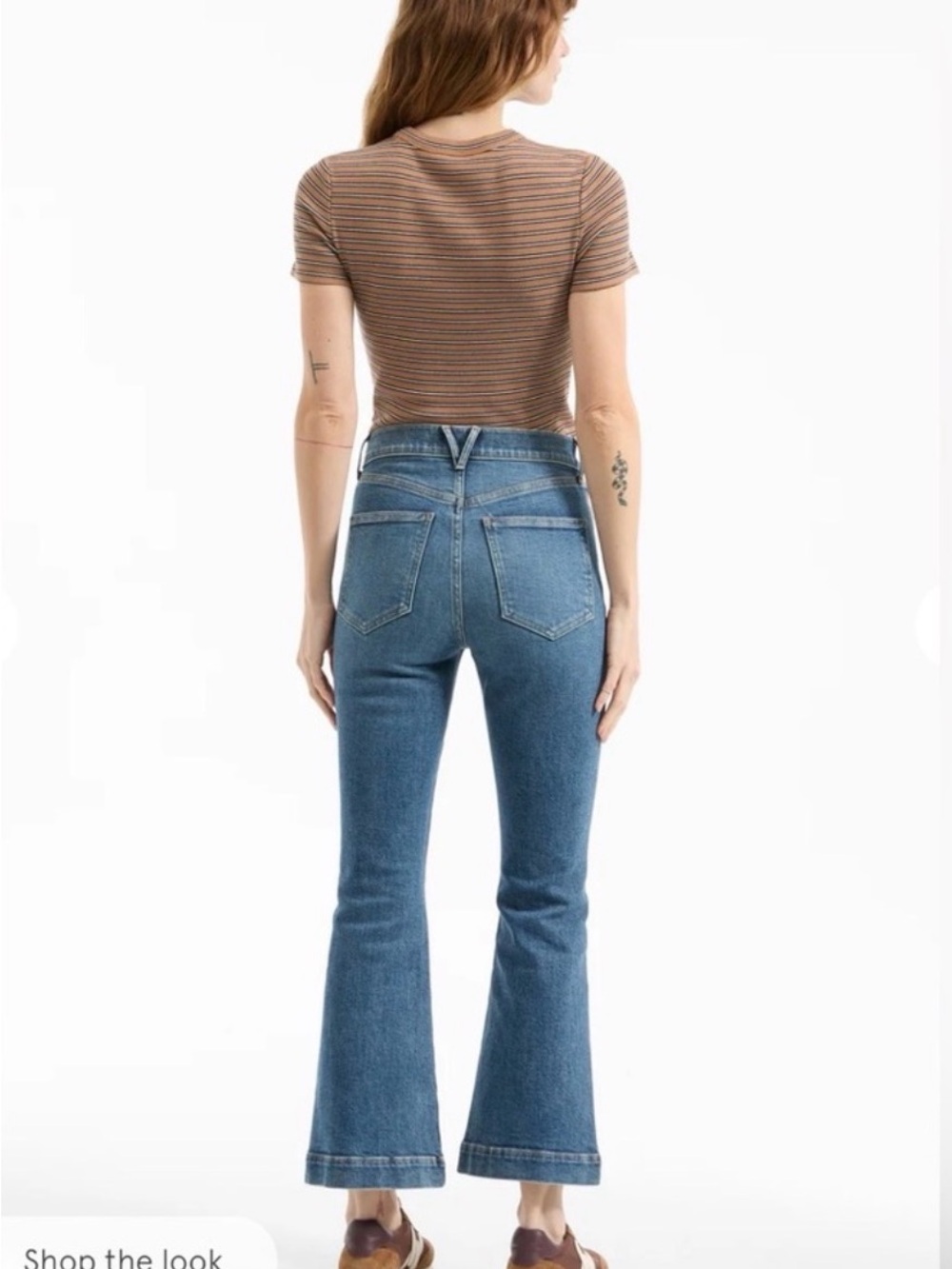 Veronica Beard Carson High Rise Ankle Kick-Flare Jeans | Roadside Blue | Size 30 - Picture 2 of 7